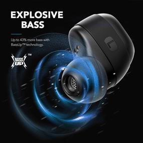 img 1 attached to 🎧 Беспроводные наушники Anker Soundcore Liberty Neo True Wireless: Улучшенные низы, водонепроницаемость IPX7, надежная посадка, наушники Bluetooth 5, стереозвонки, шумоизоляция, простая пара, для спорта - красные.