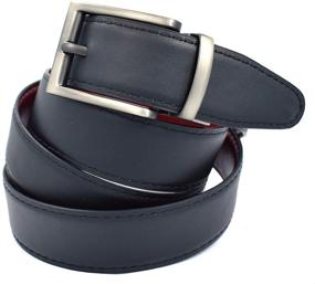 img 2 attached to 👔 Premium Solid Leather Belt for Men's Style and Accessorizing