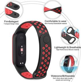 img 3 attached to 4-Pack Bands For Xiaomi Mi Band 5 Strap &Amp