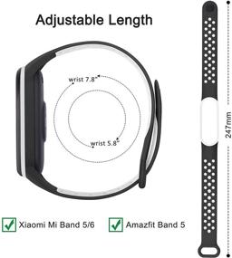img 1 attached to 4-Pack Bands For Xiaomi Mi Band 5 Strap &Amp