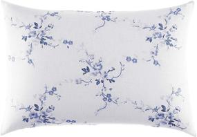 img 3 attached to Премиум-дизайнерская декоративная подушка из коллекции Laura Ashley Home Charlotte - идеально подходит для спальни, гостиной и интерьера в синем оттенке China Blue