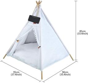 img 3 attached to AnRui Dog Teepee Bed Tent