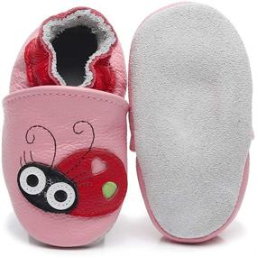 img 2 attached to 👶 Bebila Soft Cartoon Baby Moccasins Slippers for Boys' Shoes