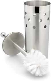 img 1 attached to StainlessLUX 71112 Two-Tone Harmony Stainless Steel Toilet Bowl Brush - Premium Bath Accessory for Your Home