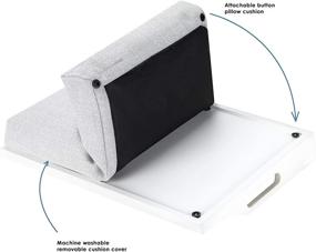 img 1 attached to 🛋️ Rossie Home Lap Tray: Ultimate Convenience with Detachable Pillow