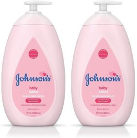 img 4 attached to 👶 Johnson's Hypoallergenic Baby Lotion: Moisturizing Pink Formula with Coconut Oil - 2 x 27.1 fl. oz