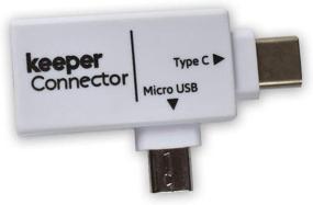 img 1 attached to 🔌 2-in-1 Micro USB 3.0 & USB 3.1 Type C USB OTG Adapter Converter for Android Smartphones and Tablets - Keeper Connector