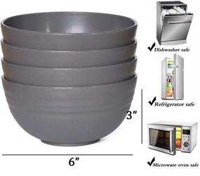 img 3 attached to Unbreakable Lightweight Dishwasher Degradable by NAWOVAO: Durable and Eco-Friendly Solution