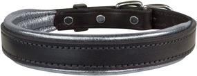 img 3 attached to 🐶 Stylish Perri's Padded Leather Dog Collars: Metallic & Non-Metallic Colors for a Bold Look