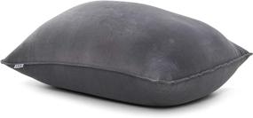 img 1 attached to Big Joe Crash Pad Stone Stretchy Velvet - Ultimate Comfort for All Sizes