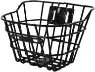 🚲 besportble bike basket - detachable front handlebar bicycle basket in black - essential bicycle accessories logo