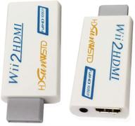 🎮 hdsunwstd преобразователь wii в hdmi 1080p с аудио- и видеовыходом 3,5 мм - полный hd 1080p выход логотип