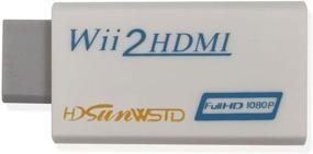 img 1 attached to 🎮 HDSUNWSTD преобразователь Wii в HDMI 1080P с аудио- и видеовыходом 3,5 мм - полный HD 1080P выход