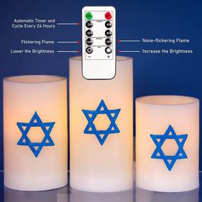 img 1 attached to FLAVCHARM Flameless Hanukkah Flickering Operated