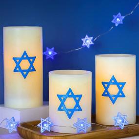 img 4 attached to FLAVCHARM Flameless Hanukkah Flickering Operated