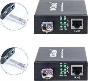 img 3 attached to A Pair Of 10/100/1000M Gigabit Ethernet Media Converter (A Pair Of 20Km BiDi SFP LX Transceiver Included) With RJ45 To SFP Slot