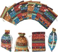 🎁 28 pack egyptian style aztec print coin pouches - ideal holiday gift bag for candy, weddings & valentine favors logo