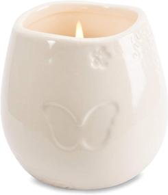 img 1 attached to 🕯️ Pavilion Gift Company 19177 Memorial Ceramic Soy Wax Candle: Cherishing the Loved One's Memory, 8 oz, Tan Shade