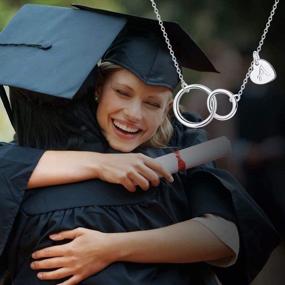 img 2 attached to Graduation Inspirational Interlocking Necklace Daughter