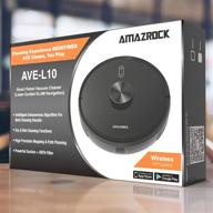 amazrock ave-l10: advanced mapping robot vacuum and mop with lidar navigation, app control 🧹 & 2000pa suction - perfect for pet hair, hard floors to carpet, no-go zones, wifi enabled! logo