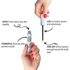 img 1 attached to 👁️ Eyelash and Eyebrow Growth Serum for Fuller, Thicker Lashes and Brows – Enhancing Oil for Lash and Brow Boost, Safe for Falsies