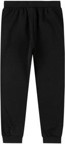 img 3 attached to 👖 ALAVIKING Boys' Brushed Sweatpants: Comfortable Drawstring Elastic Clothing