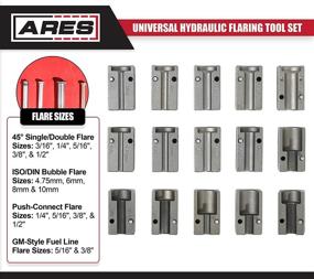 img 2 attached to ARES 18010 - Universal Hydraulic Flaring Tool Set: Create 45 Degree Single or Double Flares, ISO and DIN Bubble Flares, Push Connect Flares, and GM Fuel Line Flares