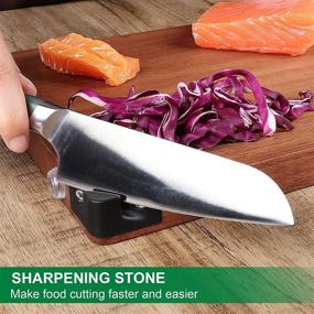 img 1 attached to SEMORK X-Large Thick Butcher Cutting Board with Handle & Sharpener - Best 🔪 Block for Meat, Vegetable, and Fruit - Hardwood Kitchen Cutting Board for Mother's Day Gift