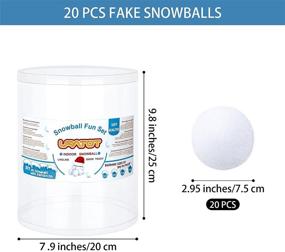 img 3 attached to ❄️ URATOT 20 Pack Indoor Snowball Fight: Soft and Realistic Fake Snowballs with Boxes - Winter Games Fun!
