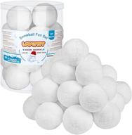 ❄️ uratot 20 pack indoor snowball fight: soft and realistic fake snowballs with boxes - winter games fun! логотип