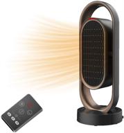 fit choice dh-qn08 1500w oscillating space heater - fast heating within 2s - ptc heating technology - tower ceramic heater with overheat protection, tip over protection - 3 timers &amp; 3 heating temperatures - remote control - perfect for office and home (black) logo
