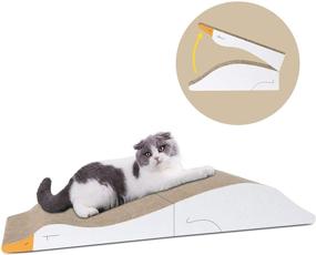 img 4 attached to 🐱 MSBC Scratching Pad: Reversible, Durable Cardboard Cat Scratcher for Indoor Cats - Protect Furniture, Lounge, and Engage Kittens