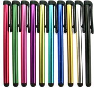 🖊️ 10pcs mixed colors metal stylus touch screen pen | compatible with apple iphone 4, 4s, 5, 5s, 5c, 6, 6 plus, ipad, galaxy tablet, smartphone, pda логотип