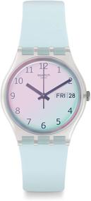 img 4 attached to Swatch женские аналоговые силиконовые часы GE713