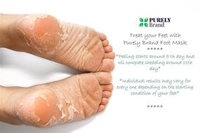 img 1 attached to 2-Pack Foot Peel Mask for Dry Cracked Feet - Remove Dead Skin, Calluses & Repair Rough Heels - Original Foot Peeling Exfoliation Treatment Mask by Purely Brand