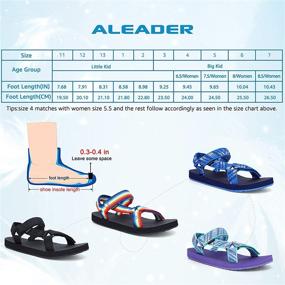 img 3 attached to ALEADER Sandals Support Outdoor Sandal Boys' Shoes : Sandals