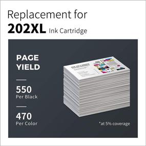 img 1 attached to 🖨️ LemeroUtrust Remanufactured Ink Cartridges for Epson 202XL/202 T202XL/T202 - WF-2860, XP-5100 (4-Pack)