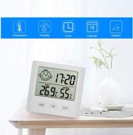 🌡️ ultimate household thermometer set: indoor digital temperature hygrometer, pocket foldable probe meat thermometer, & laser infrared thermometer gun logo