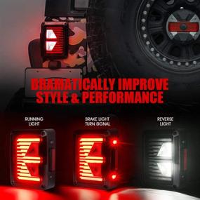 img 1 attached to Xprite LED Tail Lights W/Turn Signal &Amp Lights & Lighting Accessories