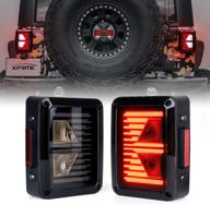 xprite led tail lights w/turn signal &amp lights & lighting accessories logo