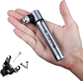 img 4 attached to Compact and Lightweight Mini Bike Pump - Fits Presta and Schrader Valves - 160 PSI - Includes Mount Kit - Ideal Bicycle Tire Pump for Road, Mountain, and BMX Bikes - Only 2.9 oz