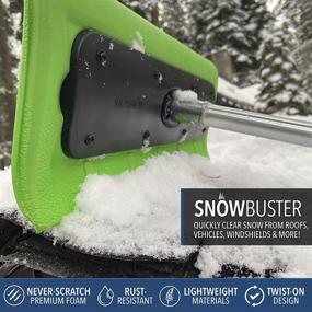 img 3 attached to ❄️ Premium SnowBuster Kit: EVERSPOUT Never-Scratch Snow Removal & Car Cleaning Set with Extending Ice Scraper, Snow Broom, and 3-Stage Pole – Perfect for Windshield, Windows, Roof of SUVs, Trucks, and Cars