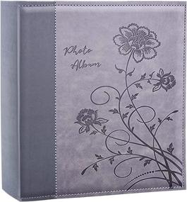 img 2 attached to 📸 Artmag Extra Large Capacity 4x6 Photo Album - Holds 500 Horizontal and Vertical Photos - Wedding and Family Memories - Leather Cover (Grey)