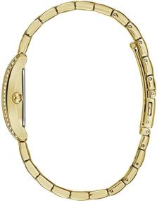 img 3 attached to Вечная элегантность: Женские часы Caravelle Modern Stainless Crystal Gold Tone