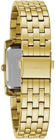 img 2 attached to Вечная элегантность: Женские часы Caravelle Modern Stainless Crystal Gold Tone