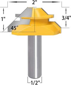 img 2 attached to 🔧 Tongue and Groove Router Bit for Woodworking