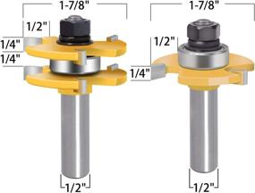 img 3 attached to 🔧 Tongue and Groove Router Bit for Woodworking