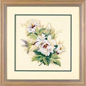img 4 attached to 🐦 Dimensions Hummingbird Crewel Embroidery Kit: Craft Stunning 12'' x 12'' Artwork!