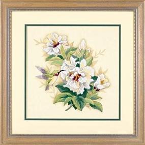 img 1 attached to 🐦 Dimensions Hummingbird Crewel Embroidery Kit: Craft Stunning 12'' x 12'' Artwork!