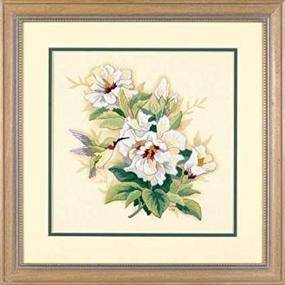 img 3 attached to 🐦 Dimensions Hummingbird Crewel Embroidery Kit: Craft Stunning 12'' x 12'' Artwork!